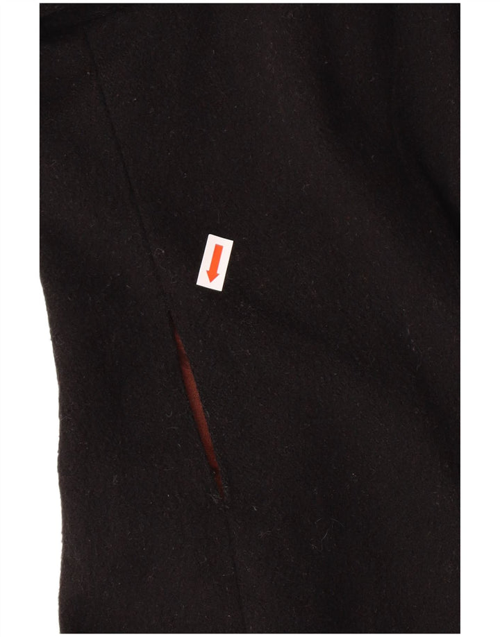 LAURA ASHLEY Dameoverfrakke UK 12 Medium Sort Uld