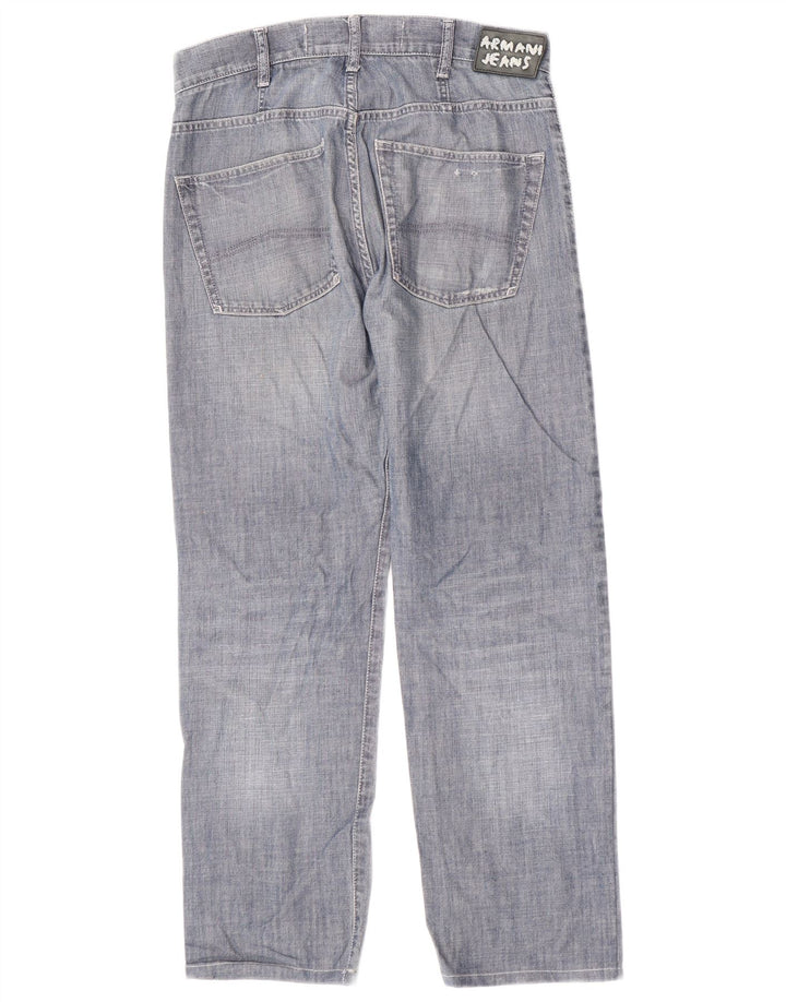 Armani Straight Jeans til mænd W31 L28 Blå
