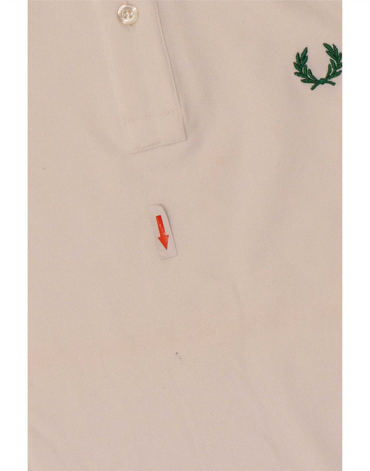 Fred Perry Herre let og stræk poloshirt Medium hvid bomuld