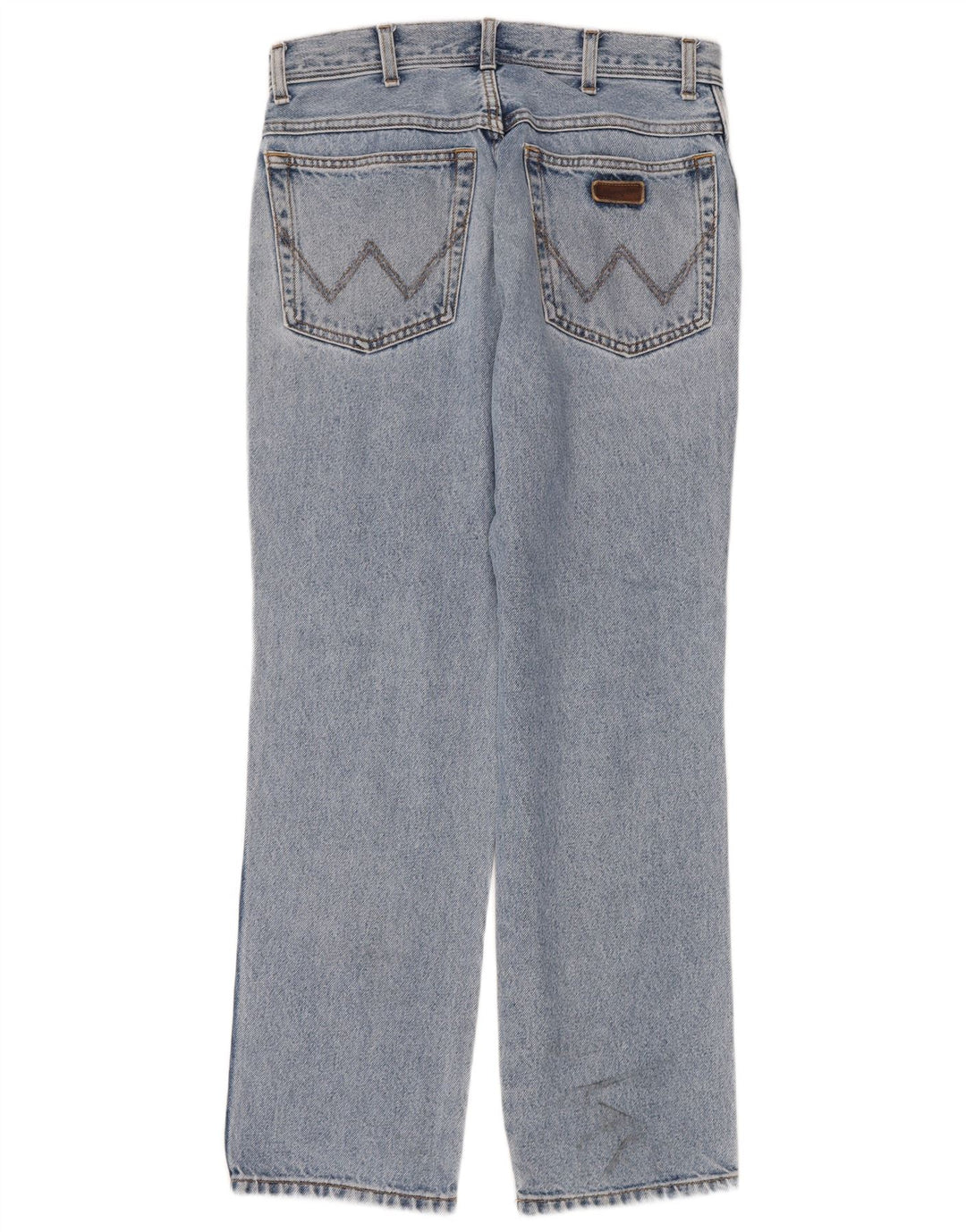 Wrangler Herre Regular Fit Straight Jeans W32 L30 Blå Bomuld