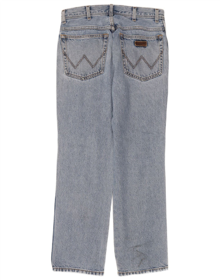 Wrangler Herre Regular Fit Straight Jeans W32 L30 Blå Bomuld