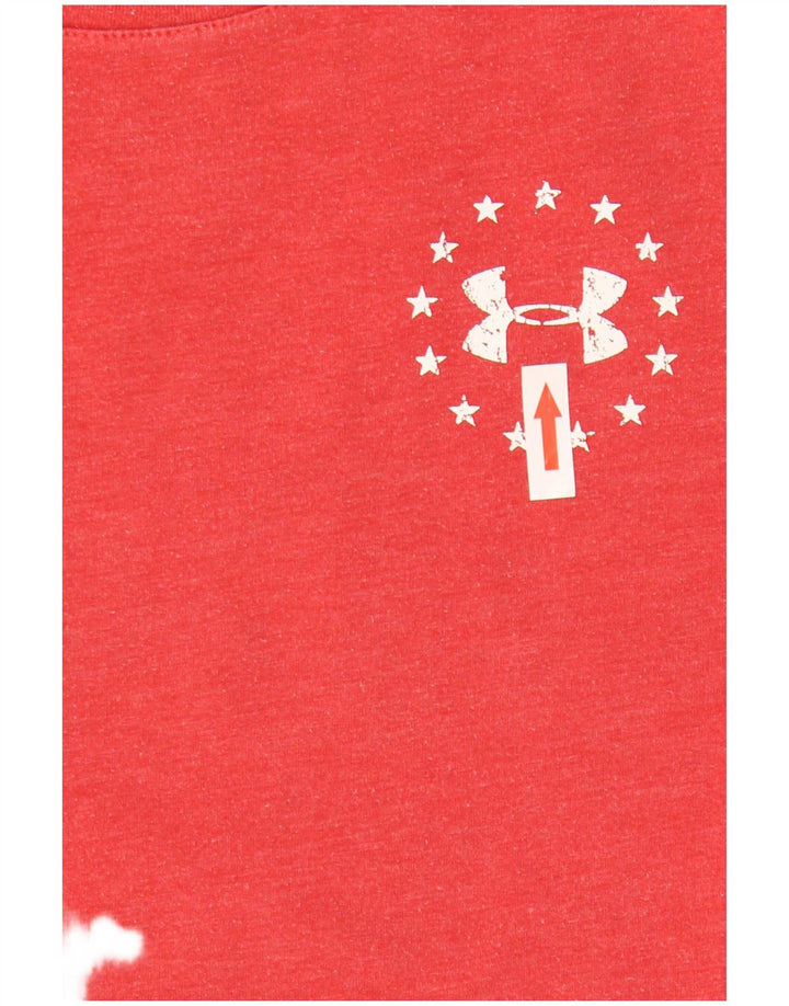 Under Armour Herre Loose Fit Grafisk T-Shirt Top Lille Rød