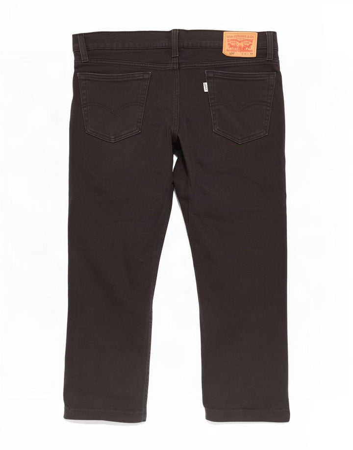 Levi's Herre 514 lige jeans W36 L26 sort bomuld