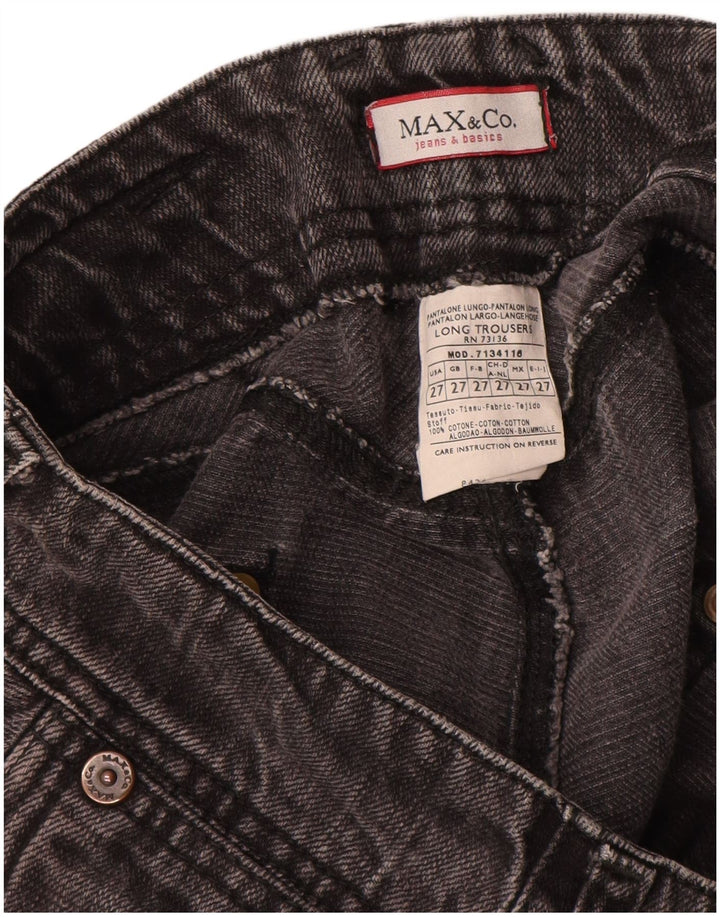 Max & Co. Lige jeans til kvinder W27 L33 Grå bomuld