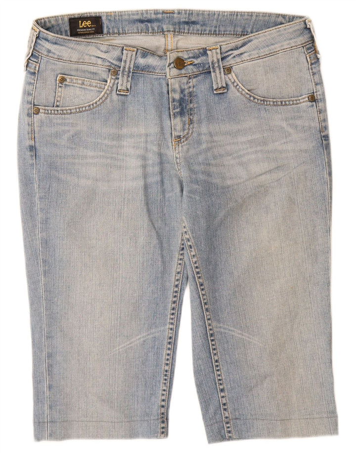 Lee Bermuda denimshorts til kvinder W31 mellemblå bomuld
