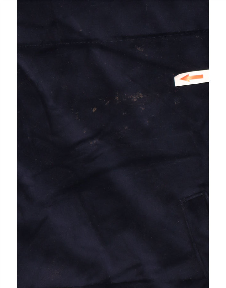 Marks & Spencer Dame Oversized Velour Polstret Jakke UK 10 Small Navy Blue