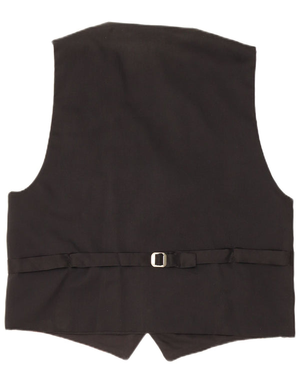 Vintage herrevest XL Sort Geometrisk