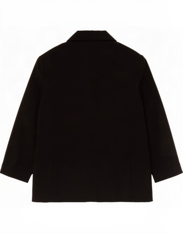 Marks & Spencer Dame 3/4 ærmet åben blazerjakke UK 14 Large Black