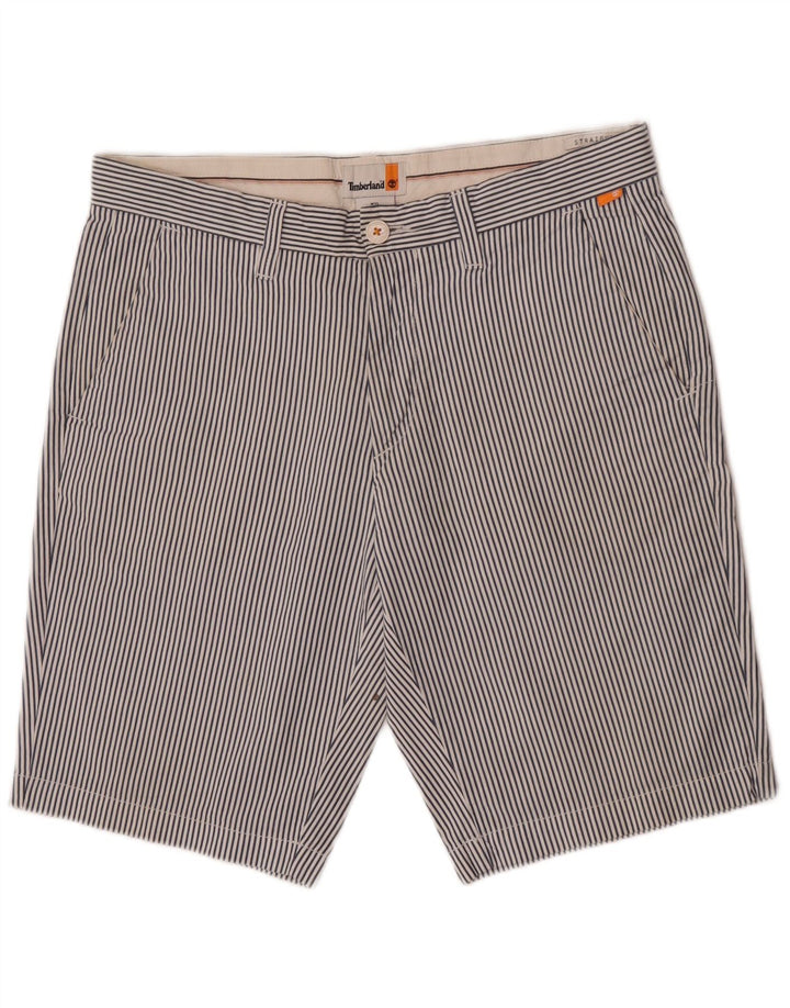 Timberland Chino Shorts til mænd W31 Medium Blue Pinstripe