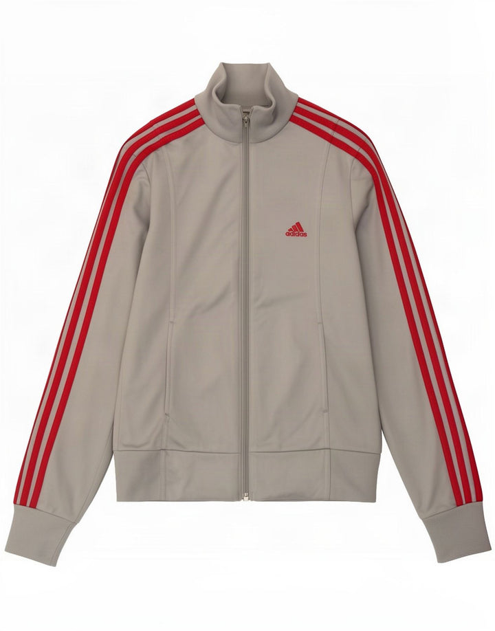Adidas træningsdragt topjakke til kvinder UK 10 Lille grå polyester