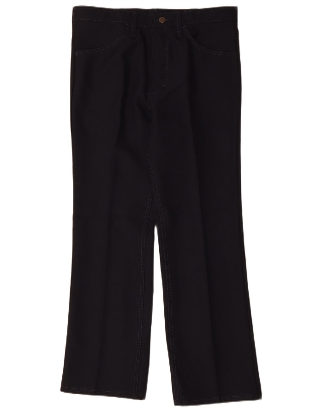 Wrangler Straight Casual Bukser til mænd W33 L29 Marineblå polyester