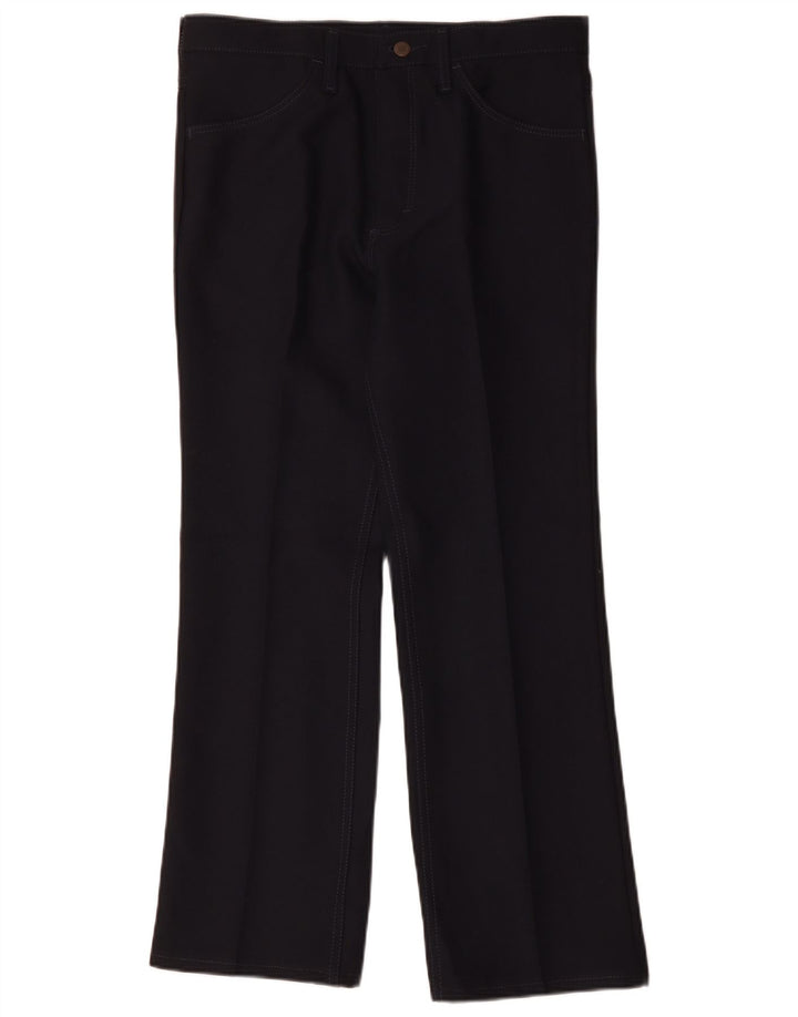 Wrangler Straight Casual Bukser til mænd W33 L29 Marineblå polyester
