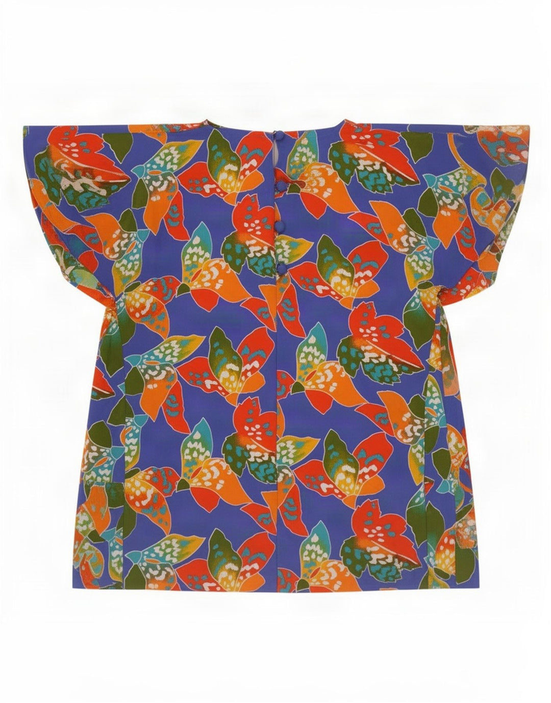 Paul Mausner Damebluse Top UK 10 Small Multicolored Floral