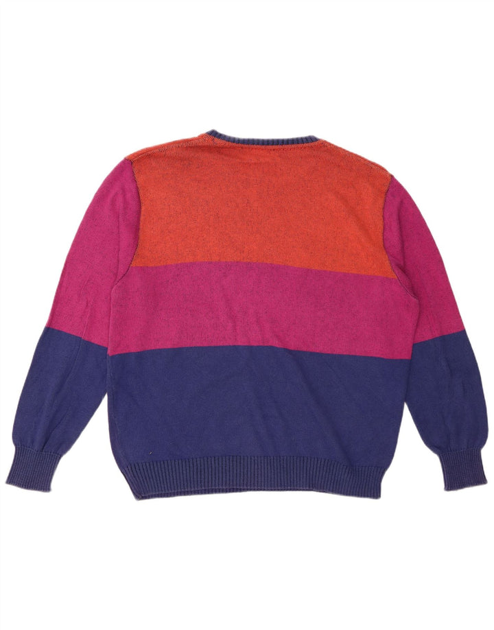 GENOA Dame sweater med rund hals DK 18 XL Flerfarvet Colourblock