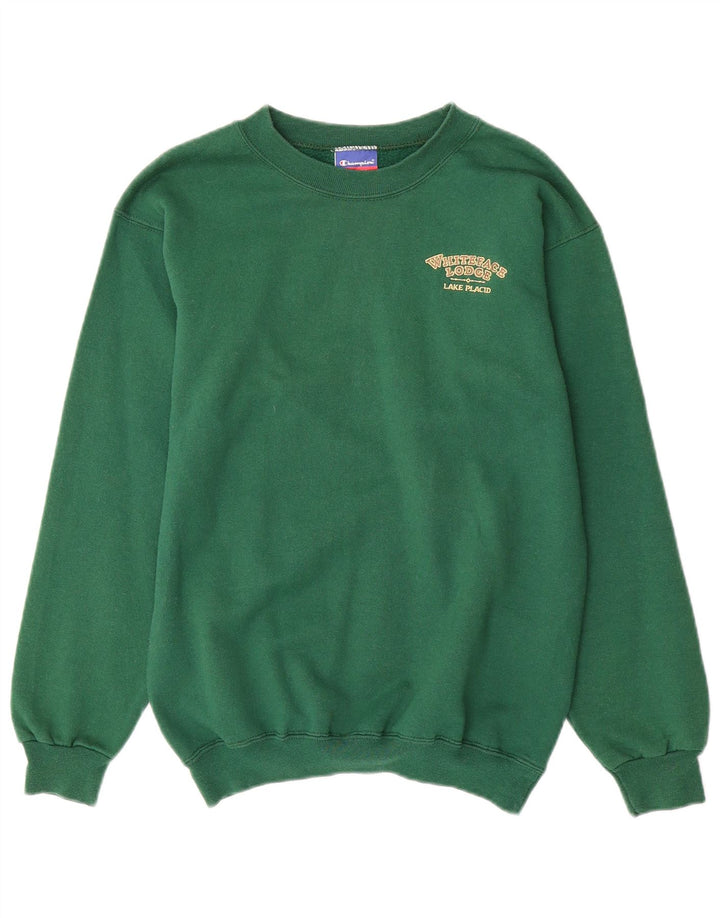 CHAMPION Mens Sweatshirt Jumper Small Green