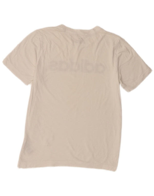 Adidas drenge grafisk t-shirt top 13-14 år hvid bomuld