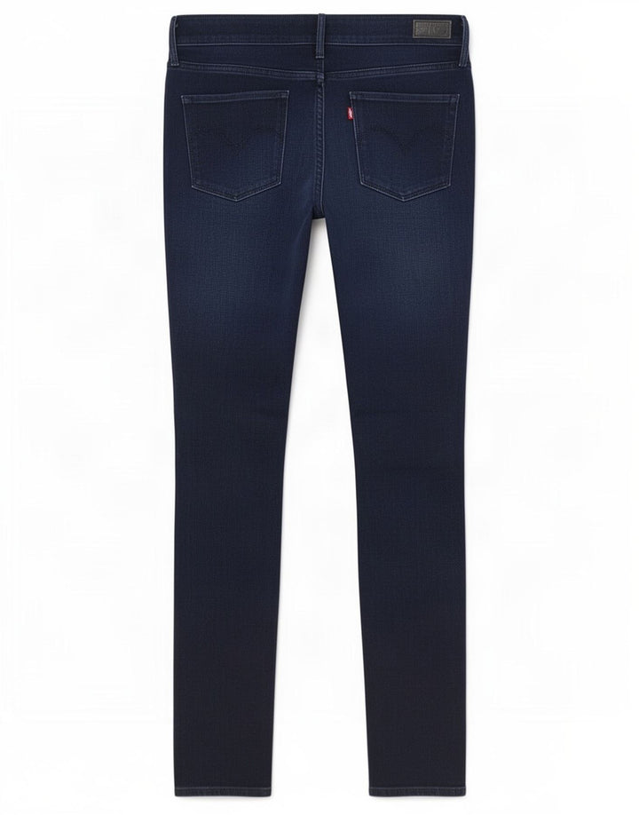 Levi's Womens Slight Curve Mid Rise Slim Jeans W30 L34 Navy Blue