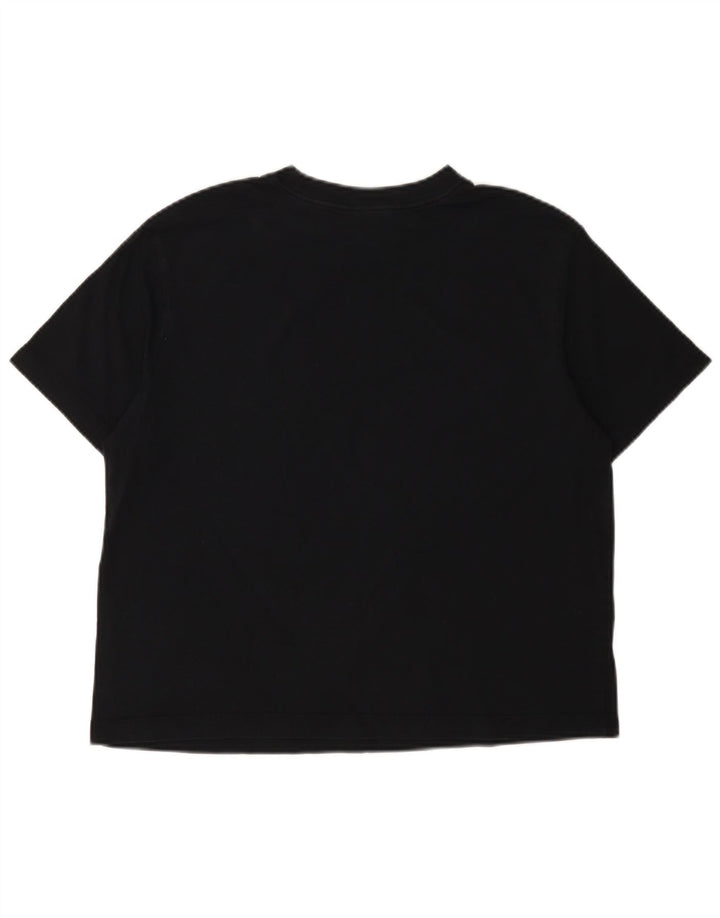 Nike Womens Crop Oversized T-Shirt Top UK 10 Small Black