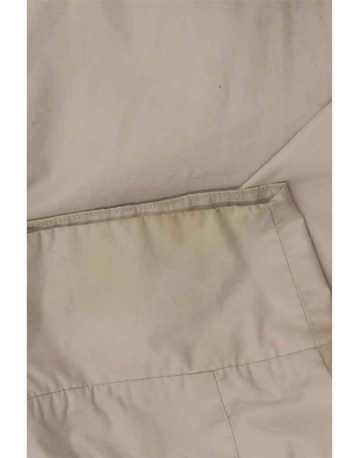 Kickers Herre Grafisk Hættejakke Anorak UK 40 Stor Beige Polyester