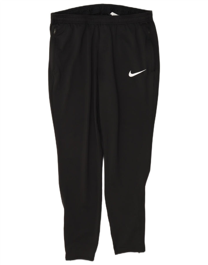 Nike Herre Dri Fit Slim træningsdragt Bukser Large Black Colourblock Polyester