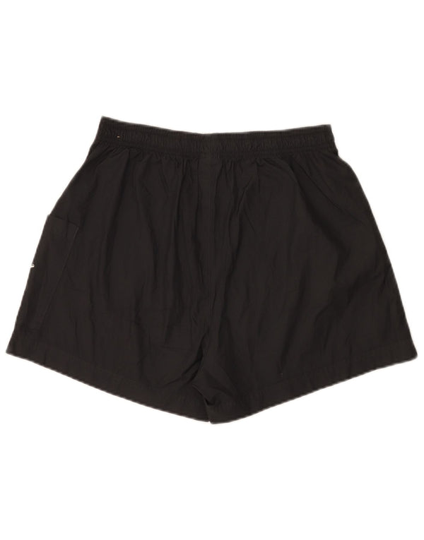 Nike Graphic Sports Shorts til kvinder UK 16 Large Black Colourblock Polyester