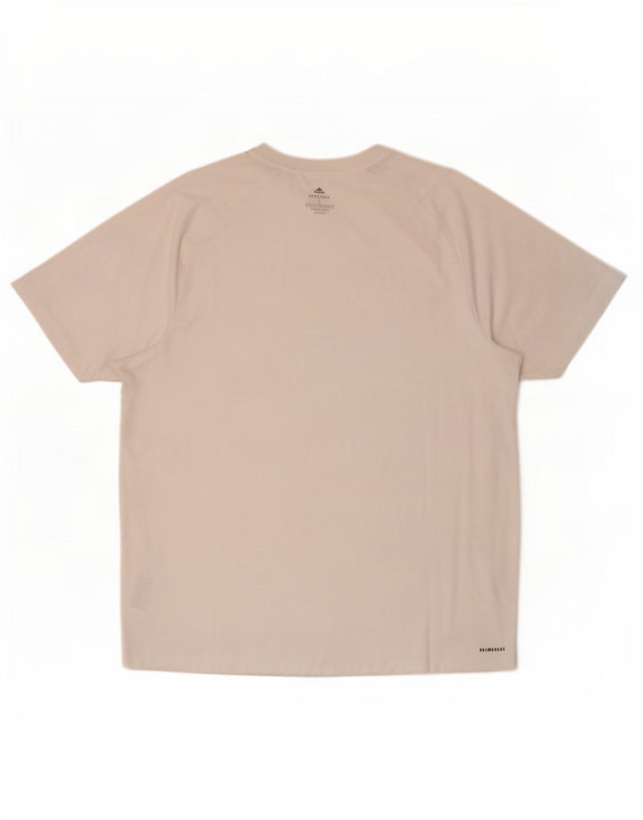 Adidas Herre Aeroready T-Shirt Top Stor Hvid Polyester