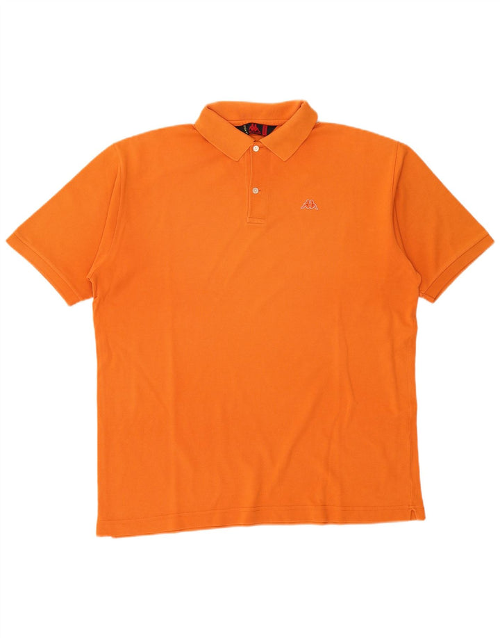 Kappa herre poloshirt XL orange bomuld