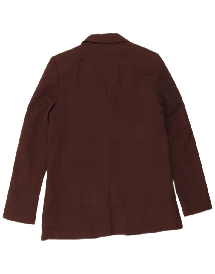 Zara Herre 2-knaps blazerjakke UK 34 XS brun polyester