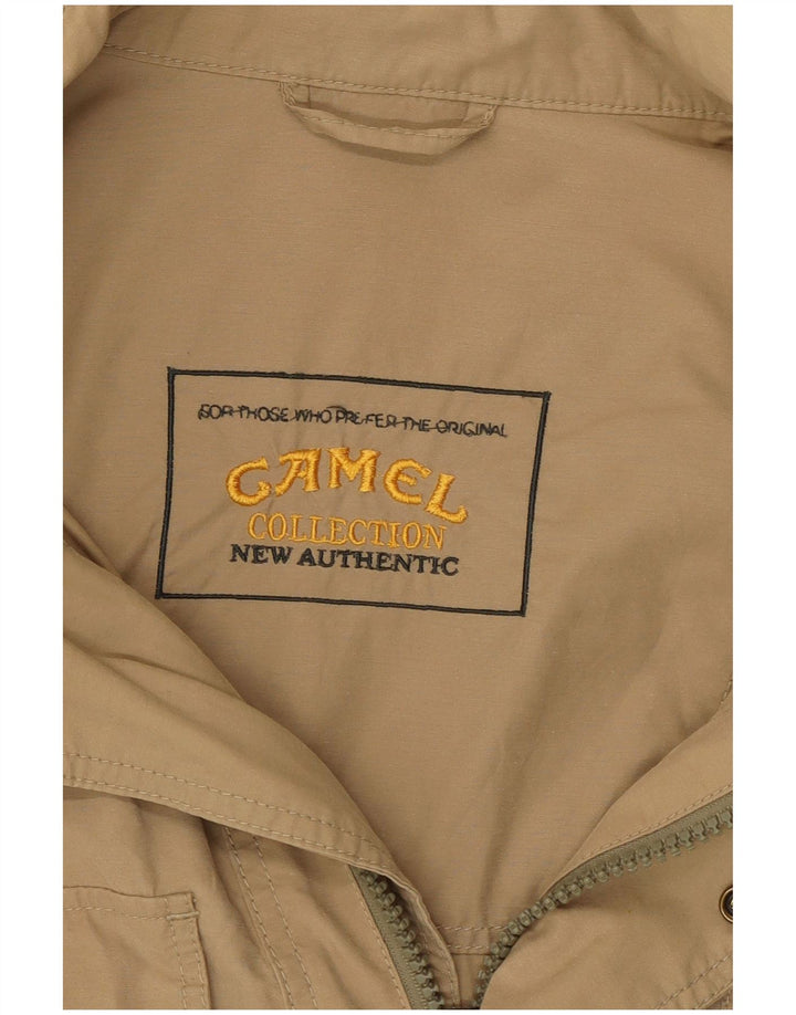 Camel Herre Hooded Utility Jacket UK 44 2XL Beige
