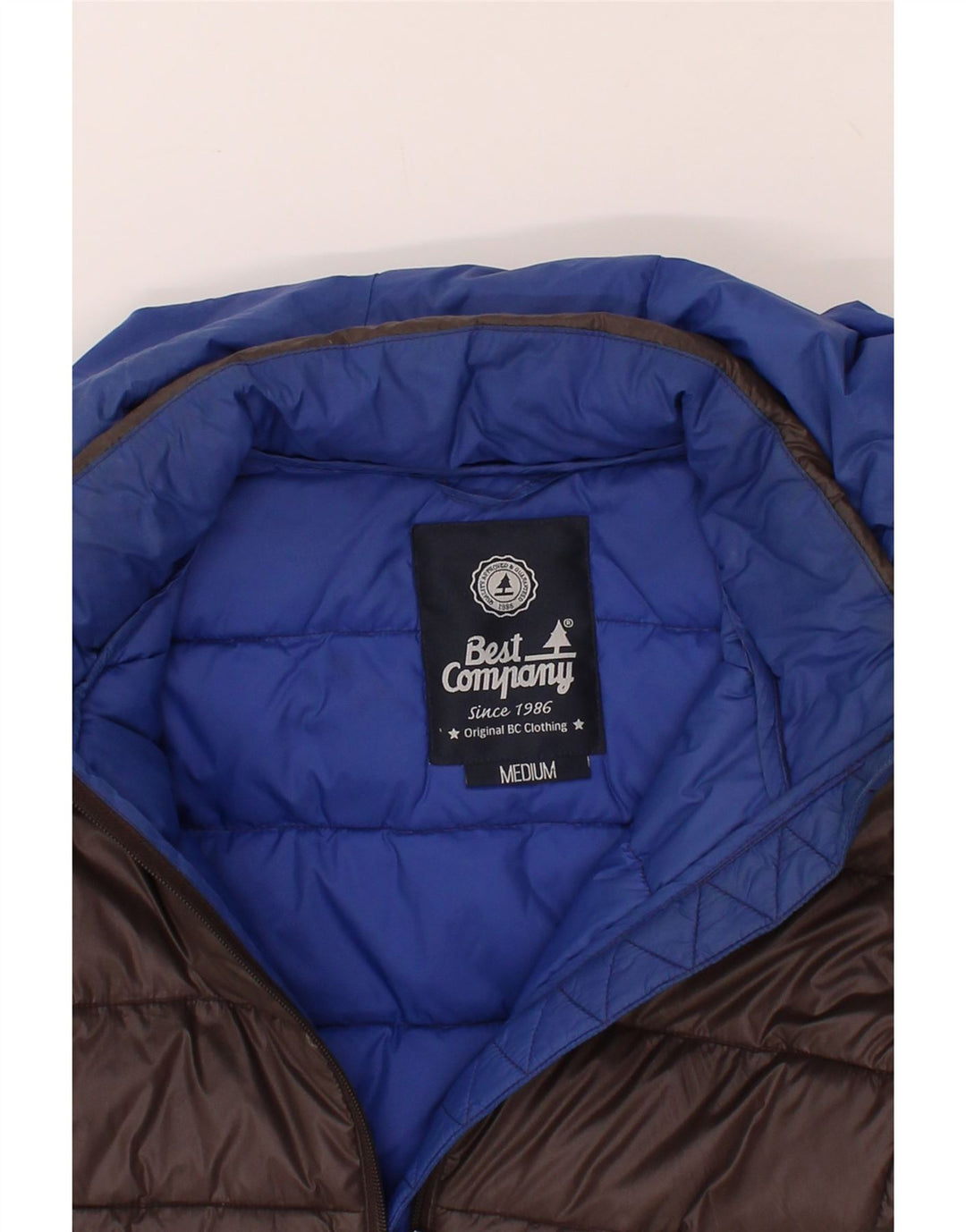 BEST COMPANY Womens Hooded Padded Jacket UK 12 Medium Brown Vintage Best Company and Second-Hand Best Company from Messina Hembry 