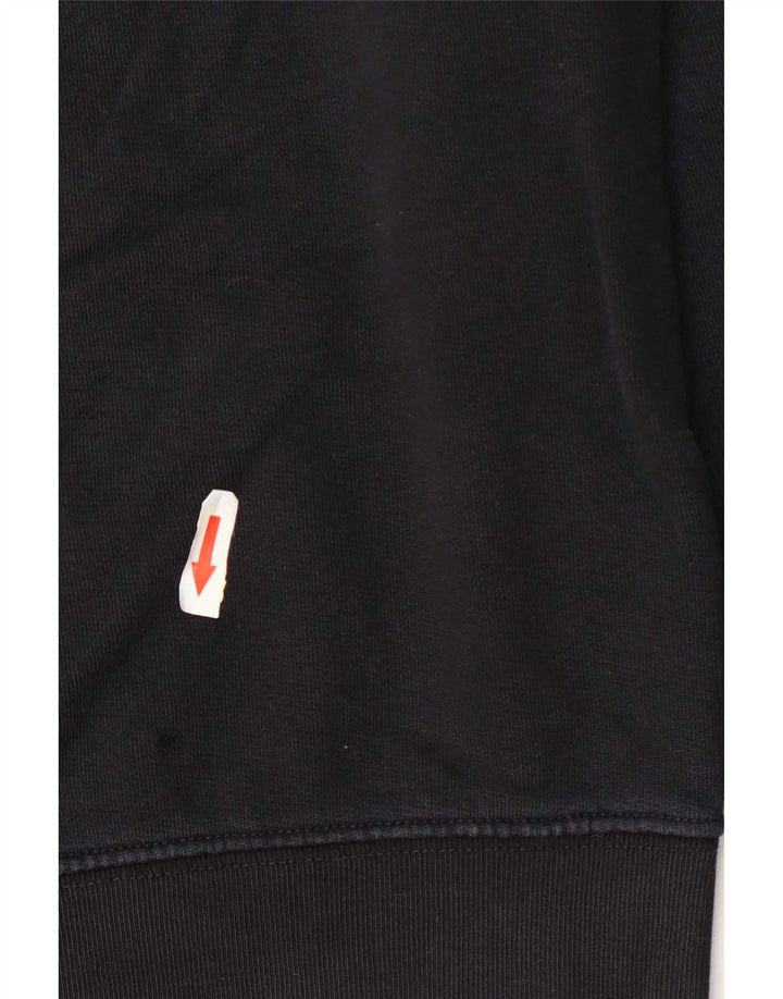 Converse oversize sweatshirttrøje til kvinder UK 6 XS Sort bomuld