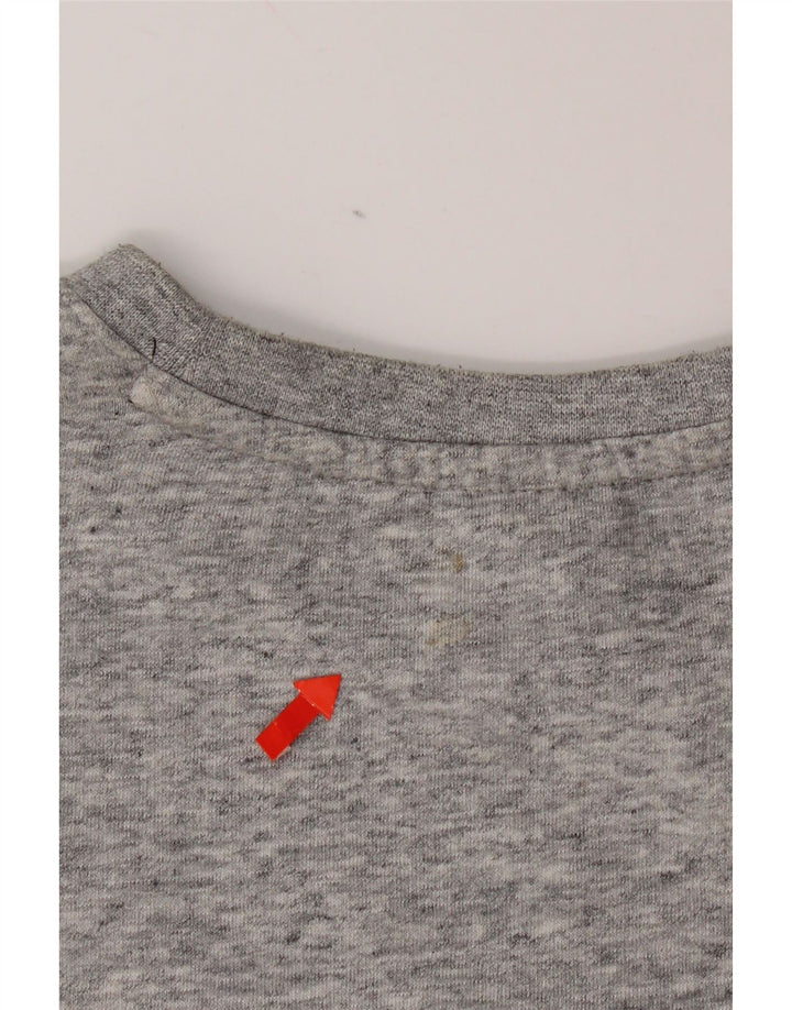 Champion Herre grafisk sweatshirt Jumper lille grå flækket bomuld