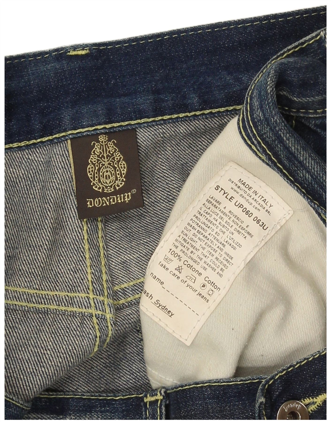 Dondup Herre Denim Shorts W36 Stor Blå Bomuld
