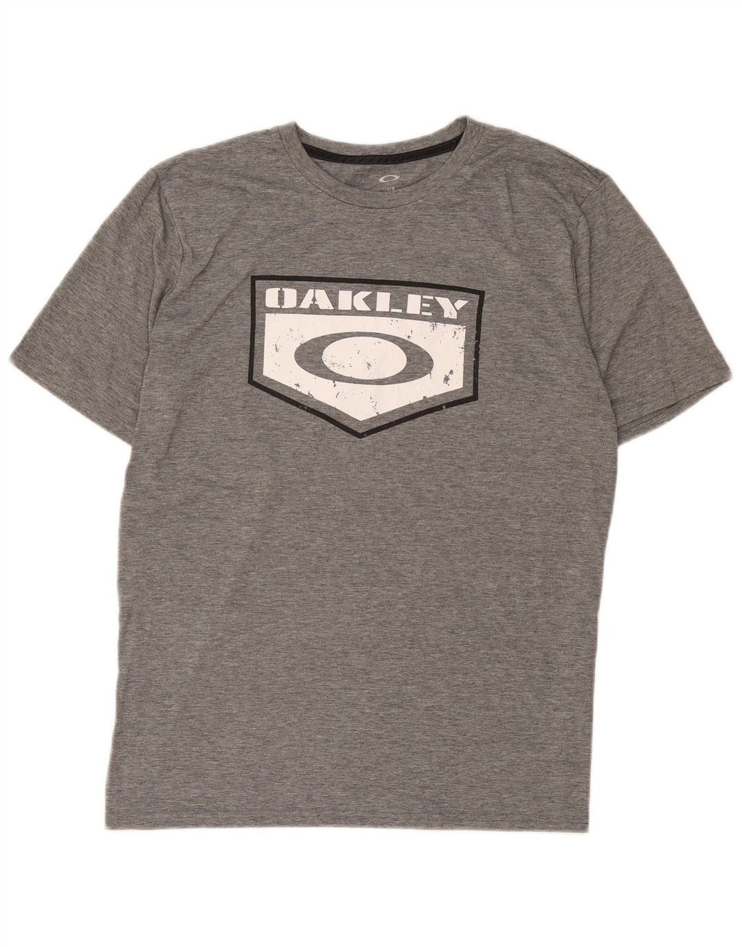 Oakley Herre Regular Fit Grafisk T-Shirt Top Stor Grå