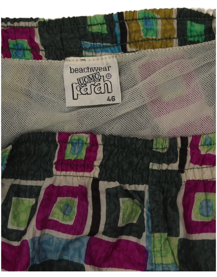 Parah Badeshorts til mænd IT 46 Lille grøn geometrisk polyamid