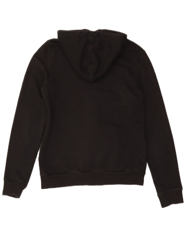 Puma hættetrøje til kvinder med grafisk lynlås UK 14 Medium Sort