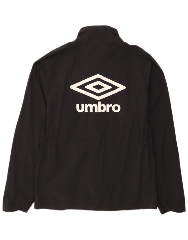 Umbro Grafisk regnjakke til kvinder UK 14 Medium Sort Nylon