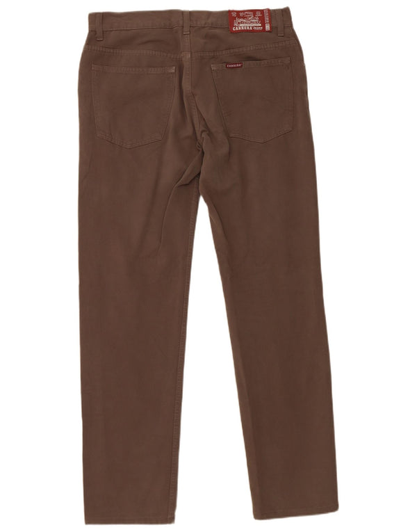 Carrera Mens 700 Straight Casual Trousers IT 48 Medium W32 L30 Brown Cotton