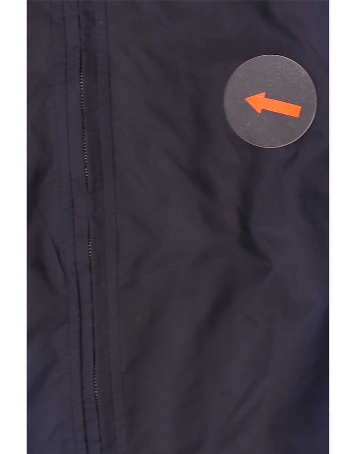 Nike Regnjakke til mænd UK 39/41 Medium Navyblå nylon