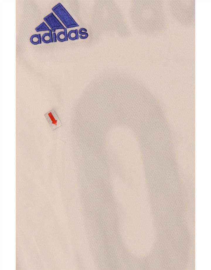 Adidas Herre Climalite grafisk T-shirt Top Medium White Colourblock