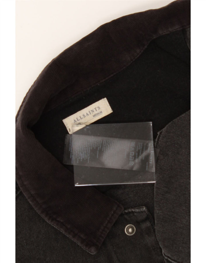 ALL SAINTS Mens Denim Jacket UK 38 Medium Grey Cotton Vintage All Saints and Second-Hand All Saints from Messina Hembry 
