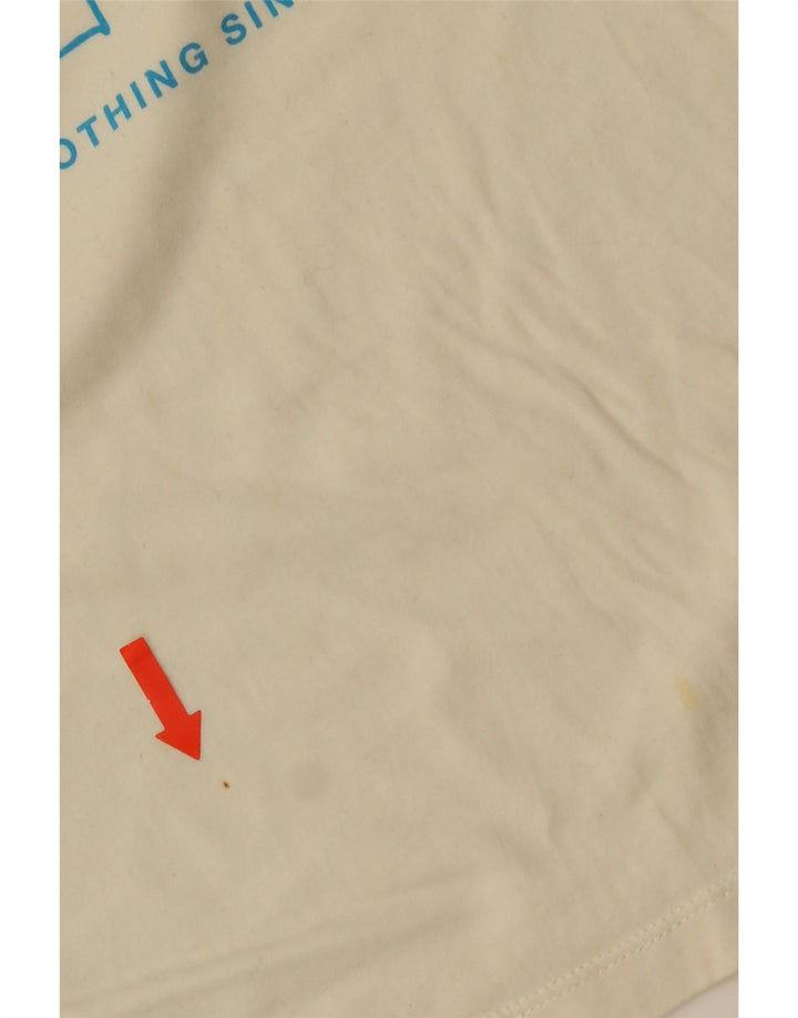 Barbour Herre Steve McQueen Grafisk T-Shirt Top Large Off White