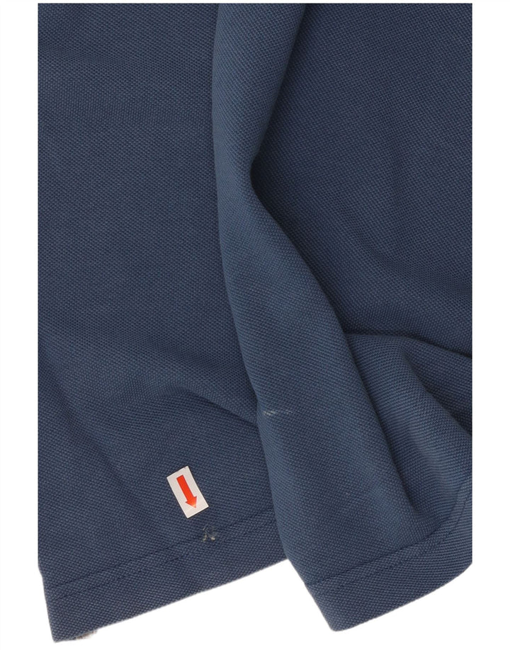 BARBOUR Mens Polo Shirt Medium Blue