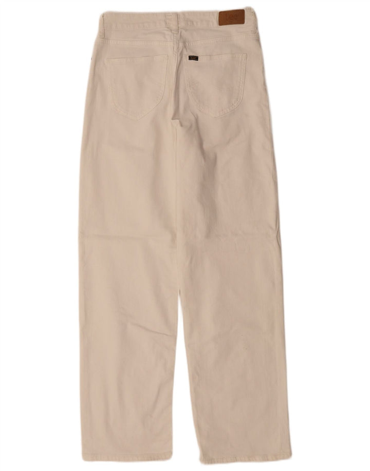 Lee Lige Jeans til kvinder W28 L28 Hvid Bomuld