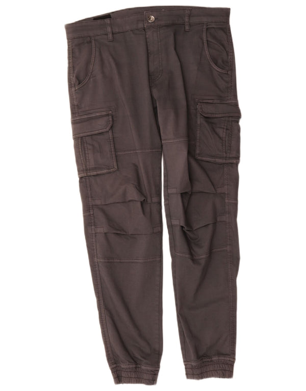 Gas Joggers Cargo Bukser XL W36 L30 Grå Bomuld