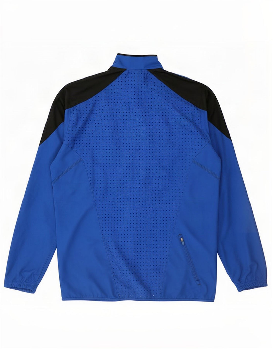 Adidas Træningsdragt til mænd, topjakke, stor blå farveblok polyester