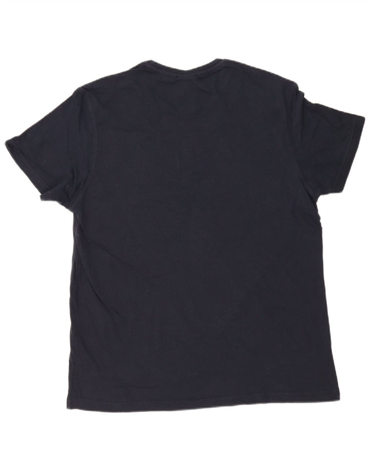 RIFLE Mens Graphic T-Shirt Top 2XL Navy Blue Cotton