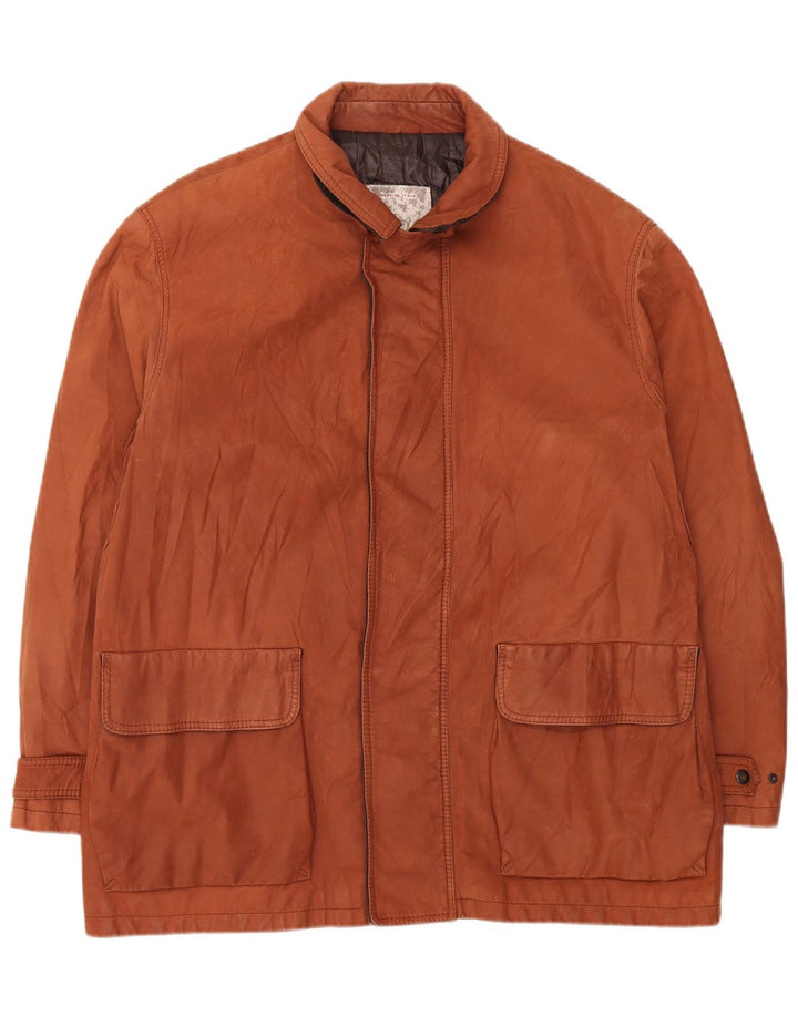 Dibi Herre Læderjakke UK 42 XL Brun Læder