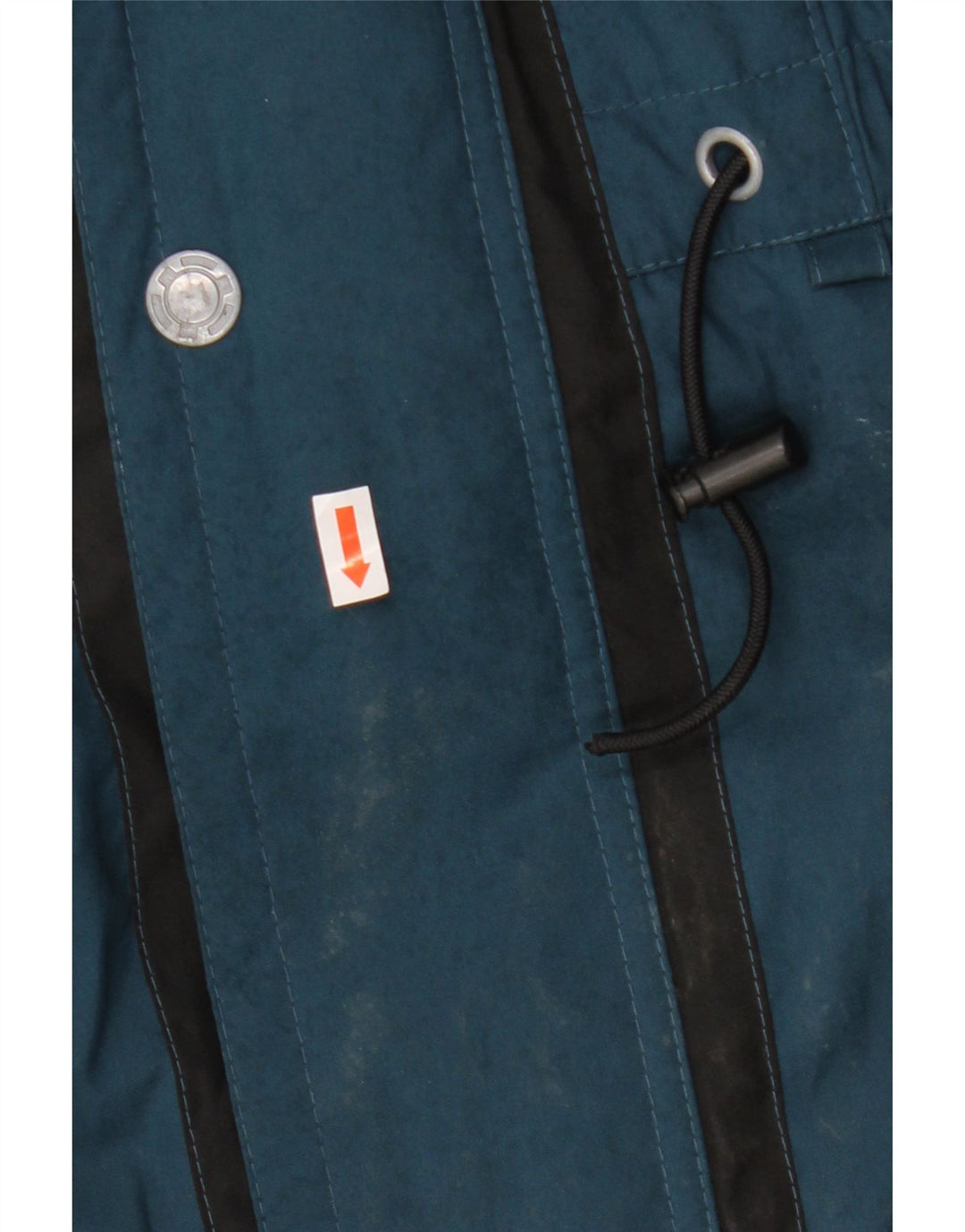 C&A Herre Zip Windbreaker Jacket UK 44 2XL Blå Colourblock Polyester Vinter