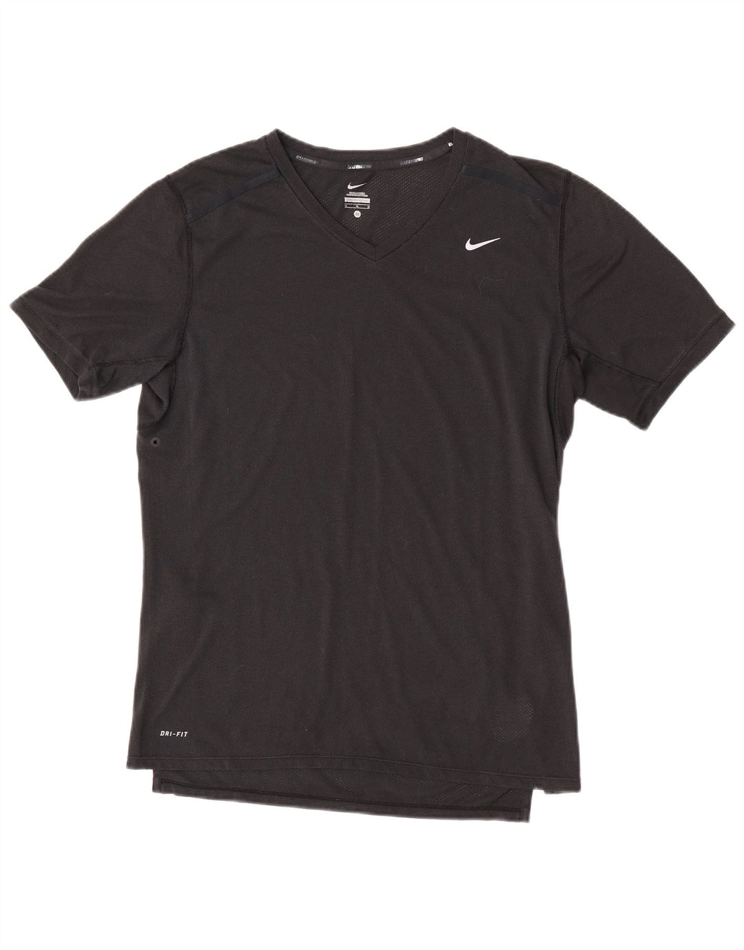 Nike Herre Dri Fit T-Shirt Top Medium Sort Polyester
